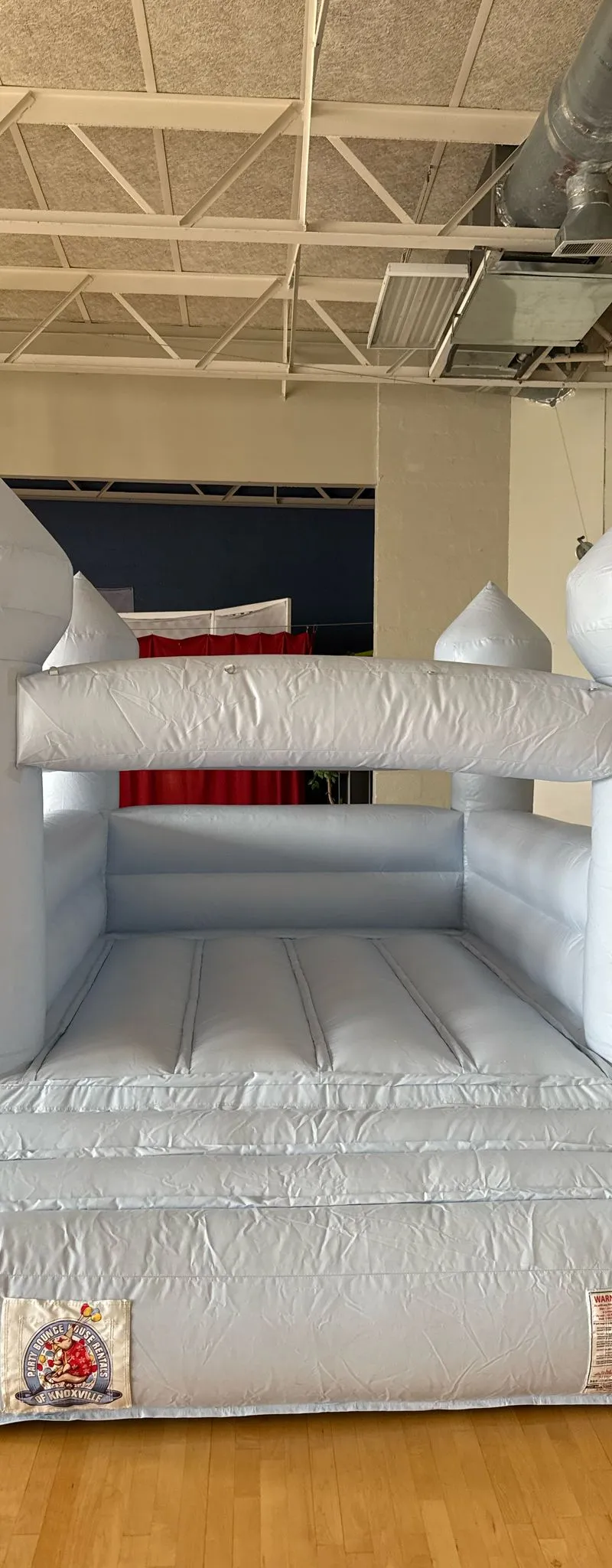 Pastel Blue Bounce House